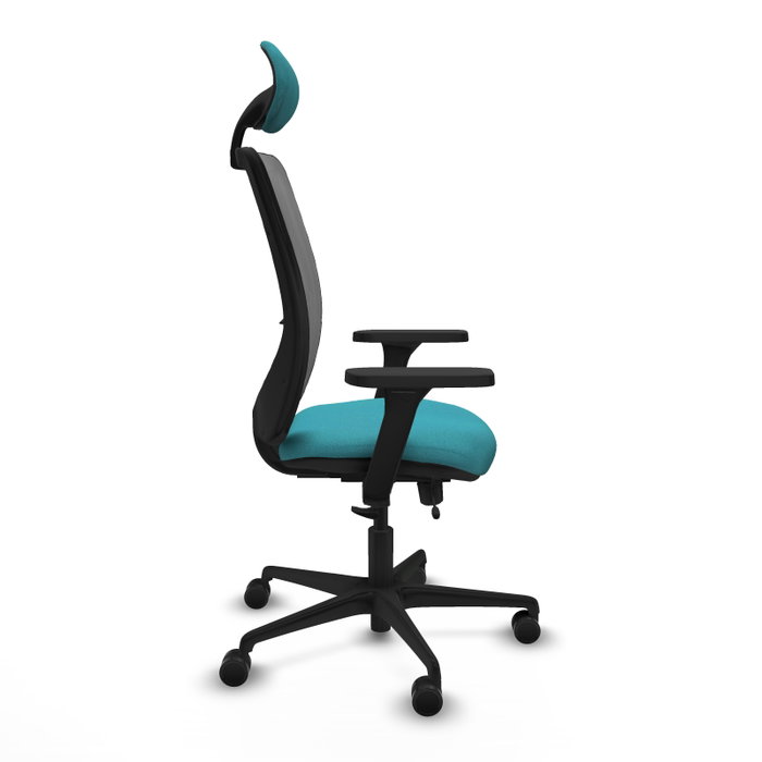 PIQUERAS Y CRESPO Silla de oficina Zulema con mecanismo Sincro/Traslack, Turquesa y Gris PIQUERAS Y CRESPO Silla de oficina Zulema con mecanismo Sincro/Traslack, Turquesa y Gris
