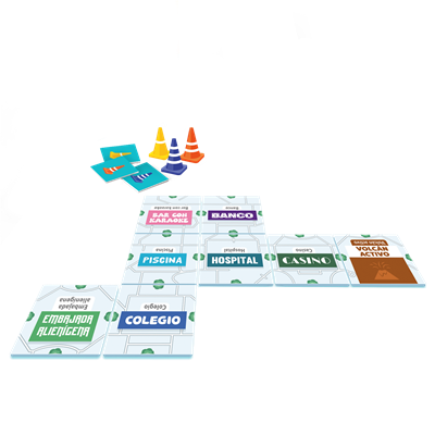 Juegos Mesa Link City - Juego de Mesa Cooperativo Familiar Estratégico para 2-6 Jugadores +8 Años, Español, Ref: BALC01ES