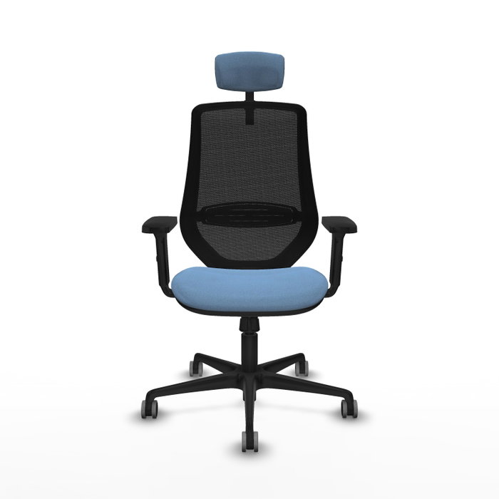 PIQUERAS Y CRESPO Silla de oficina Mardos con Mecanismo Sincro, Azul cielo y Negro PIQUERAS Y CRESPO Silla de oficina Mardos con Mecanismo Sincro, Azul cielo y Negro