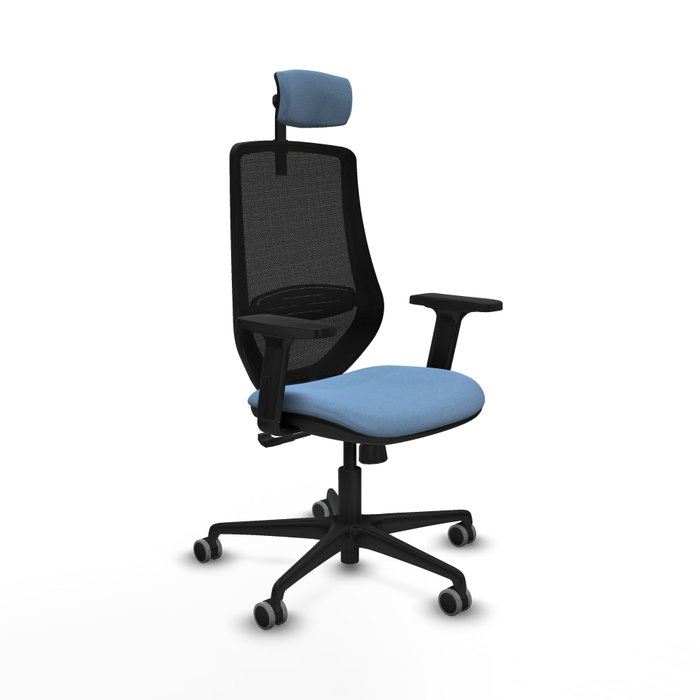 PIQUERAS Y CRESPO Silla de oficina Mardos con Mecanismo Sincro, Azul cielo y Negro PIQUERAS Y CRESPO Silla de oficina Mardos con Mecanismo Sincro, Azul cielo y Negro