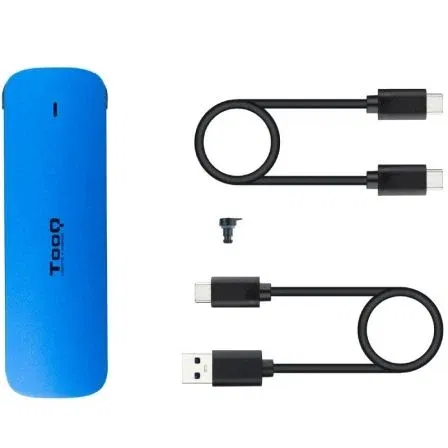 TOOQ TQE-2201BL Caja Externa SSD M.2 NVMe USB 3.2 Gen 2 Azul Aluminio