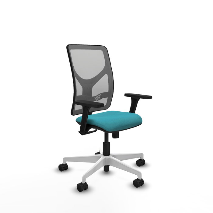 PIQUERAS Y CRESPO Silla de oficina Motilla con mecanismo Sincro, Turquesa y Gris PIQUERAS Y CRESPO Silla de oficina Motilla con mecanismo Sincro, Turquesa y Gris