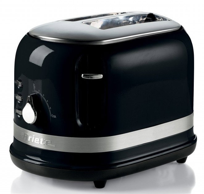 Ariete 149/02 Tostador Moderna de 2 Ranuras Negro con Pinzas Ariete 149/02 Tostador Moderna de 2 Ranuras Negro con Pinzas