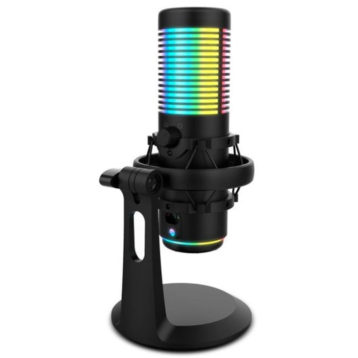 Krom Kaze Micrófono de Condensador RGB Negro