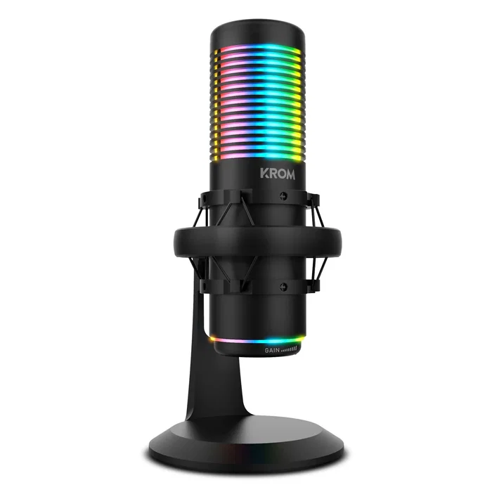 Krom Kaze Micrófono de Condensador Profesional con RGB