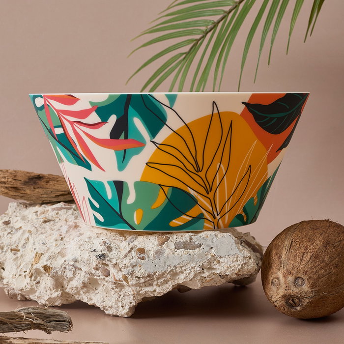 Home Deco Factory Ensaladera Paradis Exotiqu de polipropileno diámetro 25 cm