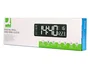 Q-connect Reloj Digital de Pared y Sobremesa con Temperatura y Mando a Distancia