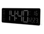 Q-connect Reloj Digital de Pared y Sobremesa con Temperatura y Mando a Distancia