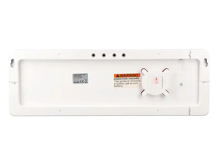 Q-connect Reloj Digital de Pared y Sobremesa con Temperatura y Mando a Distancia