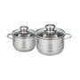 Fackelmann Juego de 2 cacerolas Elo Brillant de acero inoxidable, 12 y 14 cm