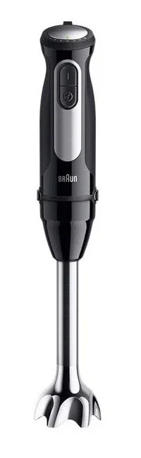Braun MultiQuick 5 Pro - Batidora de Inmersión de 1000 W, Capacidad 0.6 L, Color Negro/Plata, 25 Velocidades, Turbo