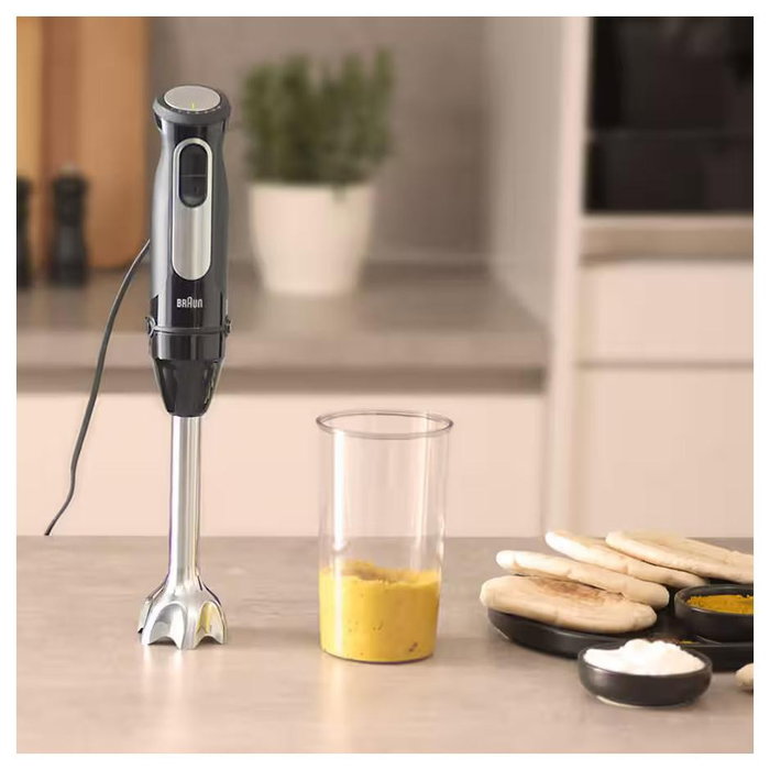 Braun Batidora de inmersión Multiquick 5 Pro 0.6 L 1000 W Negro Plata