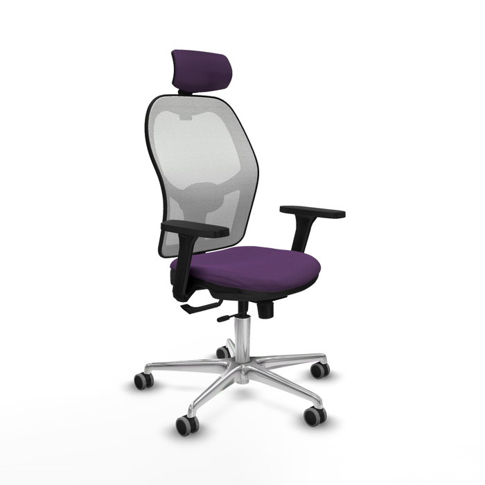 PIQUERAS Y CRESPO Silla de oficina Jorquera Morado y Blanco PIQUERAS Y CRESPO Silla de oficina Jorquera Morado y Blanco