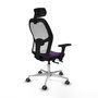 PIQUERAS Y CRESPO Silla de oficina Jorquera Morado y Blanco