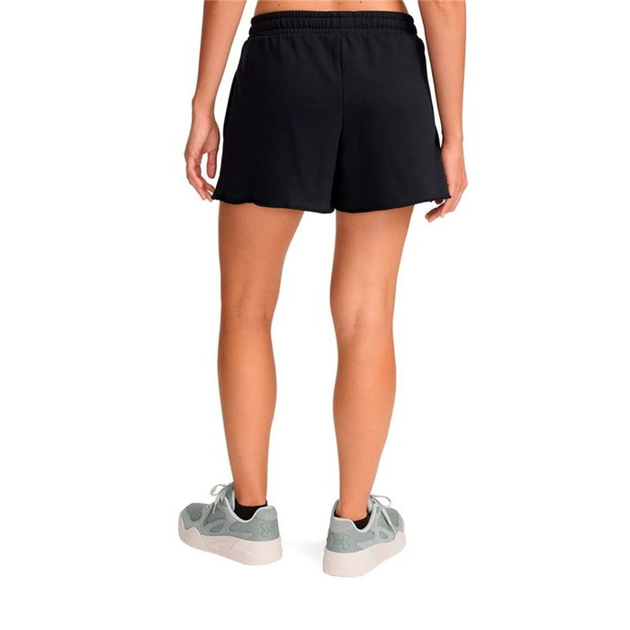 Pantalones Cortos Deportivos para Mujer Under Armour Rival Terry Short Negro