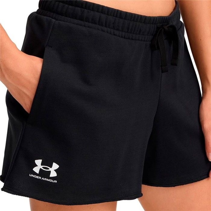 Pantalones Cortos Deportivos para Mujer Under Armour Rival Terry Short Negro