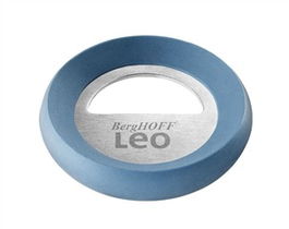 Berghoff 3950158 Abridor de Botellas Acero Inoxidable con Borde de Silicona