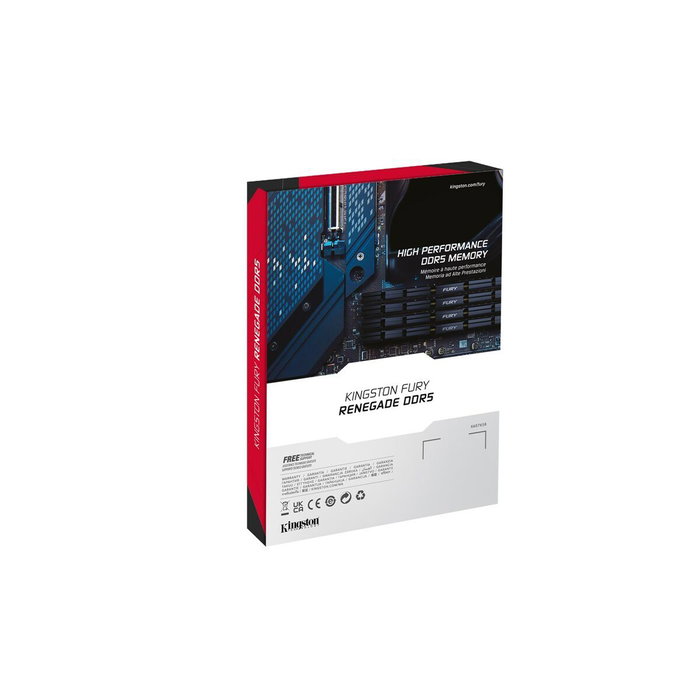 Kingston FURY Renegade 96GB 6400MT/s DDR5 CL32 DIMM Kit de 2 Silver Kingston FURY Renegade 96GB 6400MT/s DDR5 CL32 DIMM Kit de 2 Silver
