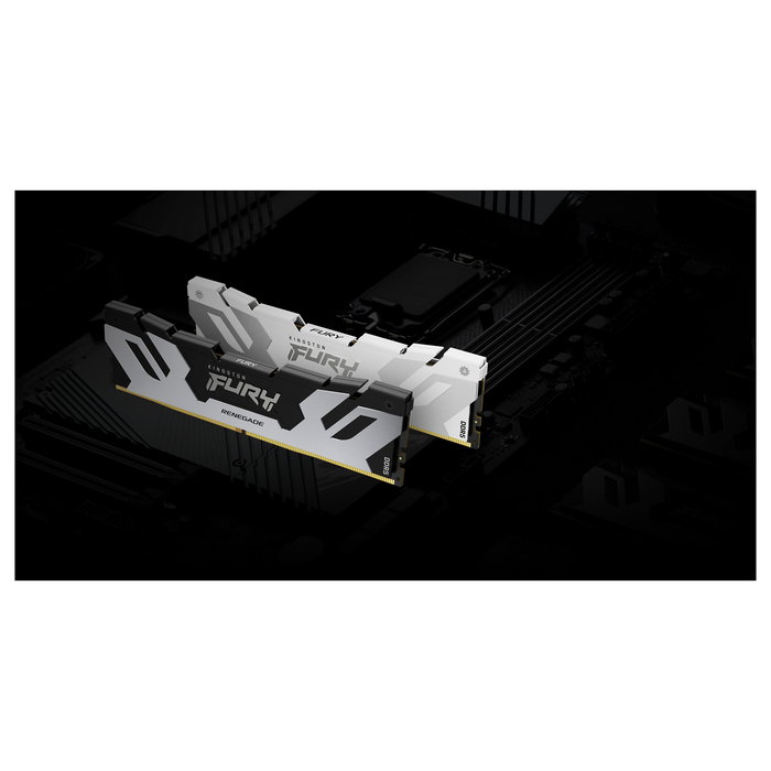 Kingston FURY Renegade Kit de 2 x 48GB DDR5 6400MT/s CL32 DIMM Plata (96GB Total) con XMP 3.0 y disipador térmico