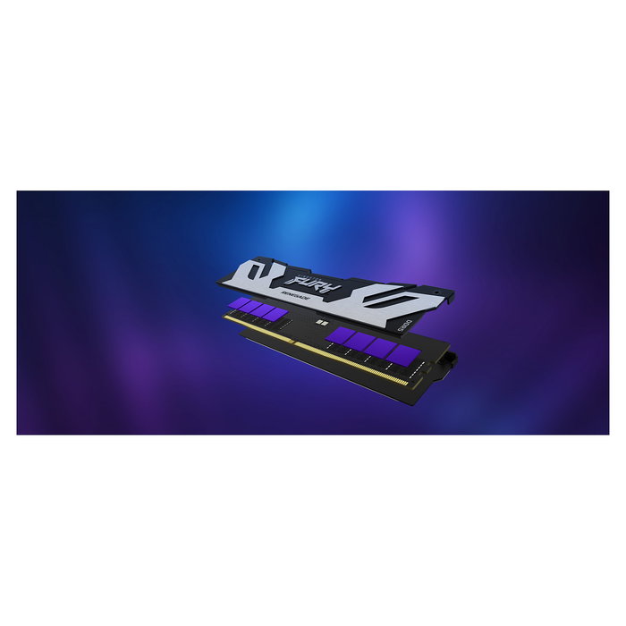 Kingston FURY Renegade Kit de 2 x 48GB DDR5 6400MT/s CL32 DIMM Plata (96GB Total) con XMP 3.0 y disipador térmico