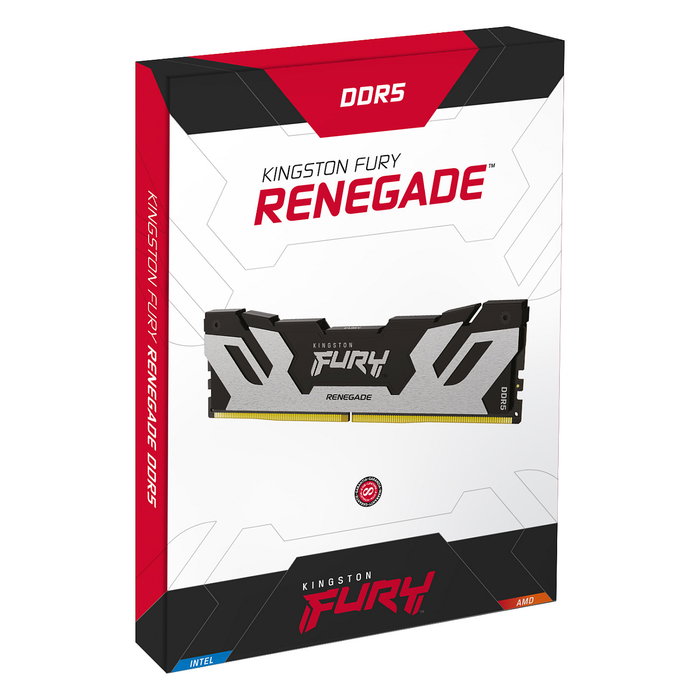 Kingston FURY Renegade Kit de 2 x 48GB DDR5 6400MT/s CL32 DIMM Plata (96GB Total) con XMP 3.0 y disipador térmico