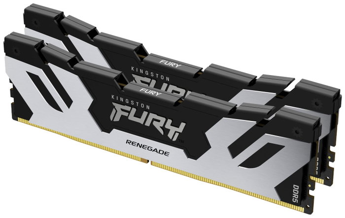 Kingston FURY Renegade 96GB 6400MT/s DDR5 CL32 DIMM Kit de 2 Silver Kingston FURY Renegade 96GB 6400MT/s DDR5 CL32 DIMM Kit de 2 Silver