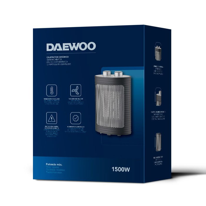DAEWOO Calefactor cerámico PTC 850/1500W