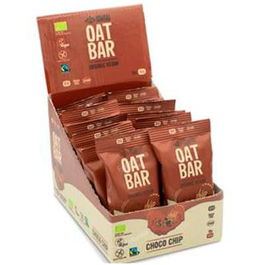 ISWARI Barrita Avena Choco Chip sin gluten 18 Uds. Alto contenido de fibra, sin azúcares refinados