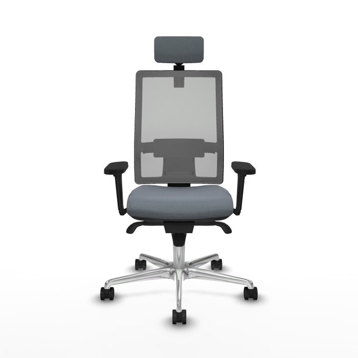 PIQUERAS Y CRESPO Silla de oficina Horna Gris con mecanismo Sincro