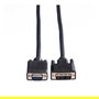 VALUE 11.99.5420 Cable DVI (12+5) a VGA, Macho a Macho, 2m Negro
