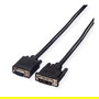 VALUE 11.99.5420 Cable DVI (12+5) a VGA, Macho a Macho, 2m Negro