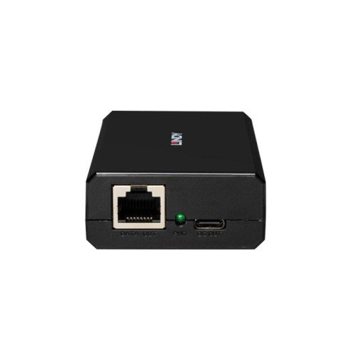 Lindy 73474 Divisor de Red PoE a USB Tipo C Negro