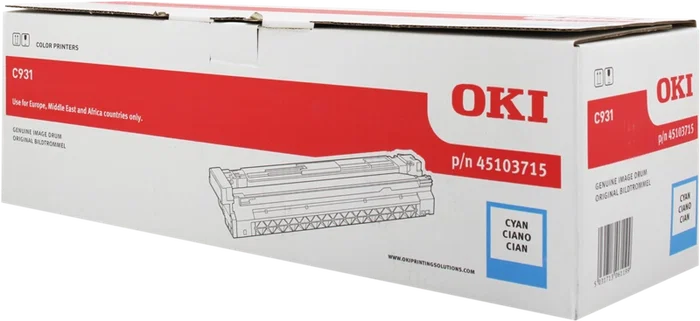 OKI 45103715 Unidad de tambor cian para C931 y C911 OKI 45103715 Unidad de tambor cian para C931 y C911