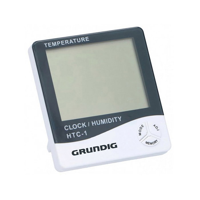 Grundig Estación Meteorológica con Alarma, Termómetro, Humedad y Calendario - Blanco / Negro Grundig Estación Meteorológica con Alarma, Termómetro, Humedad y Calendario - Blanco / Negro