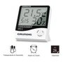 Grundig Estación Meteorológica con Alarma, Termómetro, Humedad y Calendario - Blanco / Negro