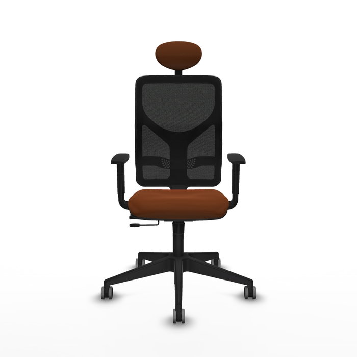 PIQUERAS Y CRESPO Silla de oficina Motilla con Mecanismo Sincro/Traslack Marrón y Negro PIQUERAS Y CRESPO Silla de oficina Motilla con Mecanismo Sincro/Traslack Marrón y Negro
