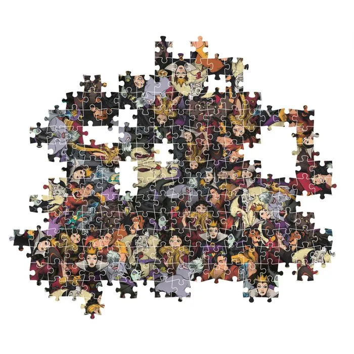 Clementoni Puzzle 1000 Piezas Compacto CLE8005125375189 - Disney Villanos Imposibles