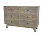 DKD Home Decor Comoda Indio Khem Carving 40x81x118 cm Tallado Mango