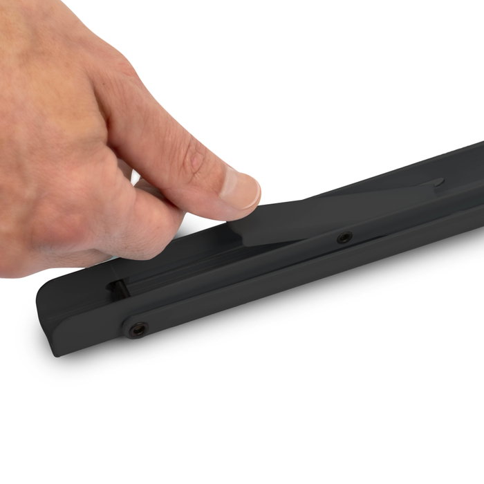 Emuca Juego de soportes plegables para estante, longitud 403mm, Acero, Pintado negro Emuca Juego de soportes plegables para estante, longitud 403mm, Acero, Pintado negro