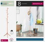 Confortime Perchero Madera Haya Natural 175cm