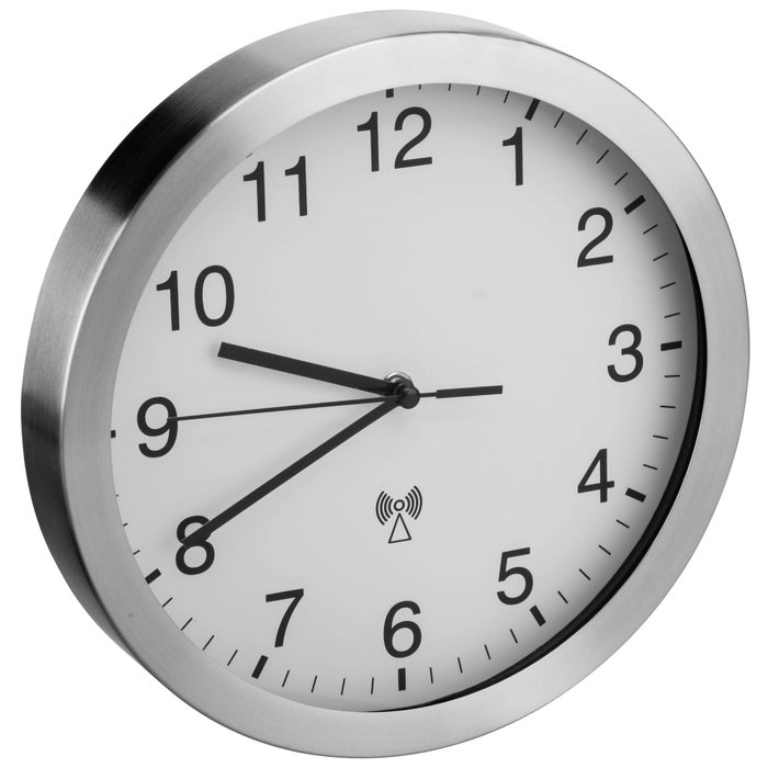 Tfa TFA 98.1091.02 Reloj de Pared Analógico Controlado por Radio en Plata/Cobre