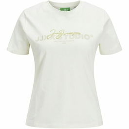 Camiseta de Manga Corta Mujer Jack & Jones Jxamy Reg Beige