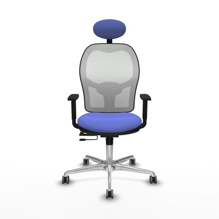 PIQUERAS Y CRESPO Silla de oficina Jorquera con mecanismo Sincro/Traslack, Azul claro y Blanco PIQUERAS Y CRESPO Silla de oficina Jorquera con mecanismo Sincro/Traslack, Azul claro y Blanco