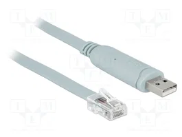 DeLOCK 63911 Adaptador USB 2.0 Typ-A a RS-232 RJ45 de 1 m Azul