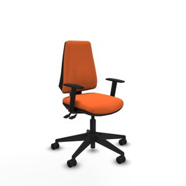 PIQUERAS Y CRESPO Silla de oficina Elche Naranja con mecanismo Asincro