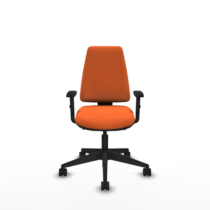PIQUERAS Y CRESPO Silla de oficina Elche Naranja con mecanismo Asincro