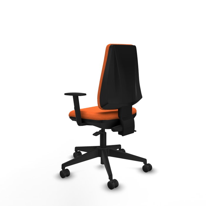 PIQUERAS Y CRESPO Silla de oficina Elche Naranja con mecanismo Asincro