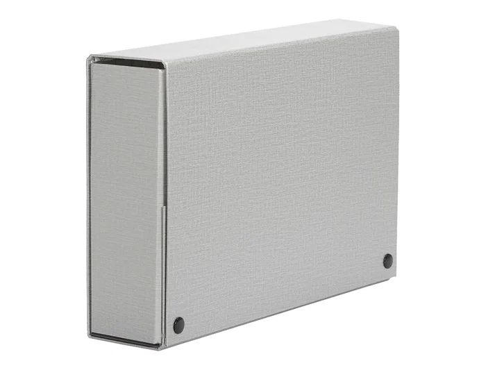 Carpeta Proyectos Pardo Folio Lomo 120 mm Carton Forrado Gris con Broche