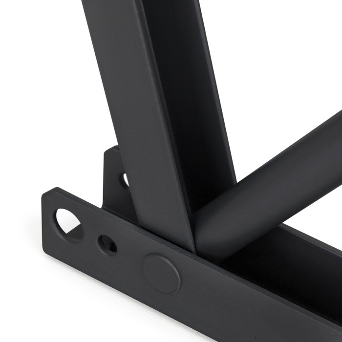 Emuca Juego de mecanismos elevables para mesas de centro, permite elevar la mesa 135mm, Acero, Pintado negro