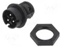 WIELAND Conector Industrial RST Macho de 3 Pines Negro
